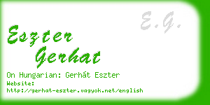 eszter gerhat business card